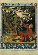 Ivan Bilibin Ivan Tsarevich catching the Firebird's feather 1899 Germany oil painting artist